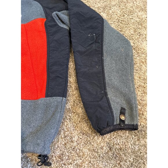 The North Face EG Tech MEDIUM Fleece Jacket Black GRAY Red denali - Picture 6 of 9